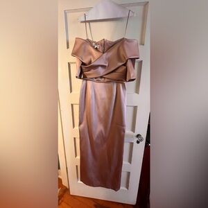 Rickie Freeman Terri Jon Off the Shoulder Gown